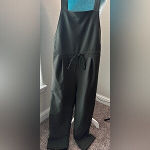 Zara Hunter Green Jumpsuit with Tie Waist Size L